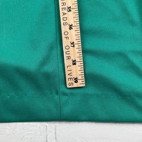 NPC Fashions Dress Jacket Set Women 14 Green Shift‎ Ruffle Career Retro 70s VTG - Picture 11 of 16